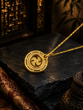 Che Kung Fortune Wheel Necklace｜Gold